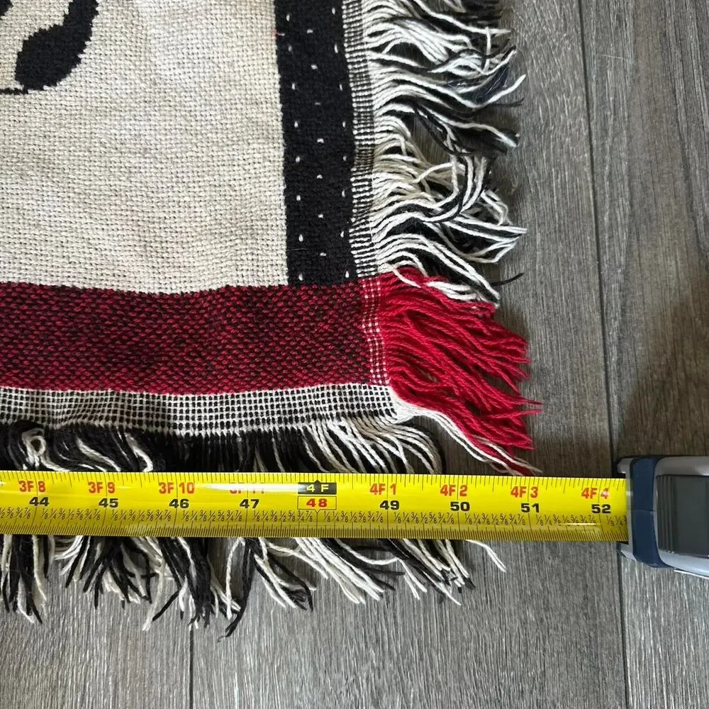 Vintage Cottagecore Cow Dairy Tapestry Throw Blanket